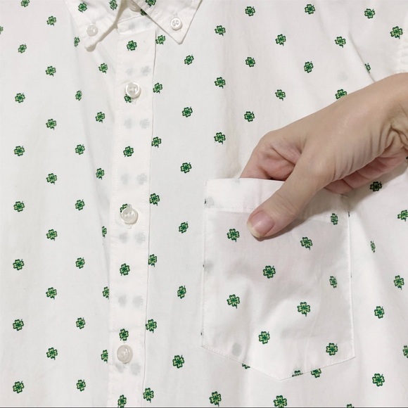 J Crew Flex Washed Printed Button Down Shirt - Picture 2 of 9